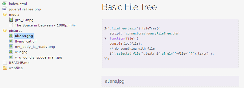 jQueryFileTree演示