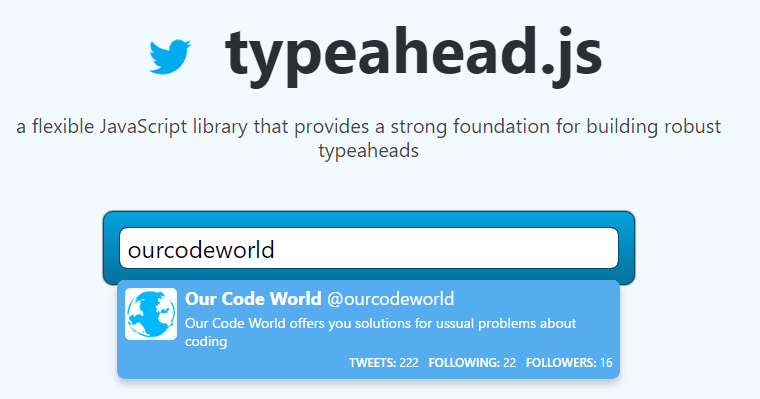Twitter Typeahead自动完成插件