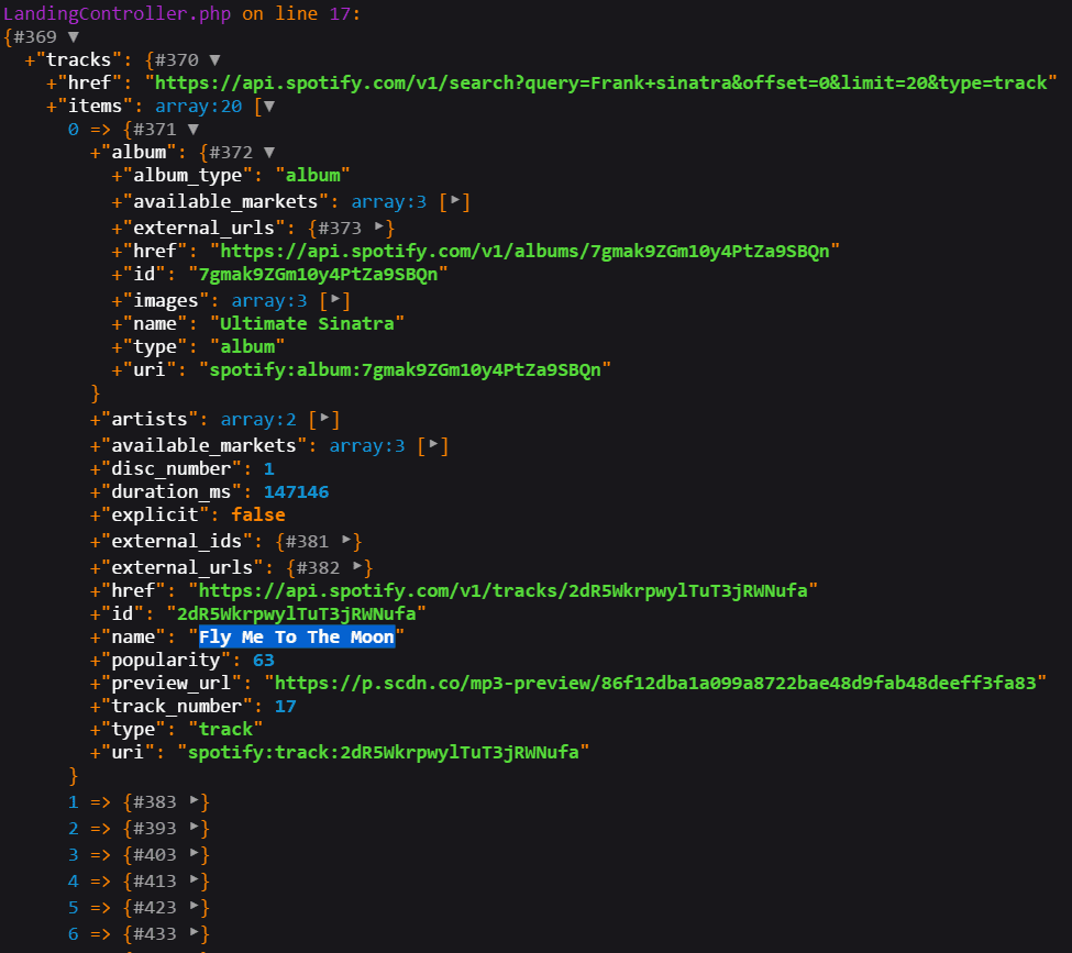正文请求Spotify API