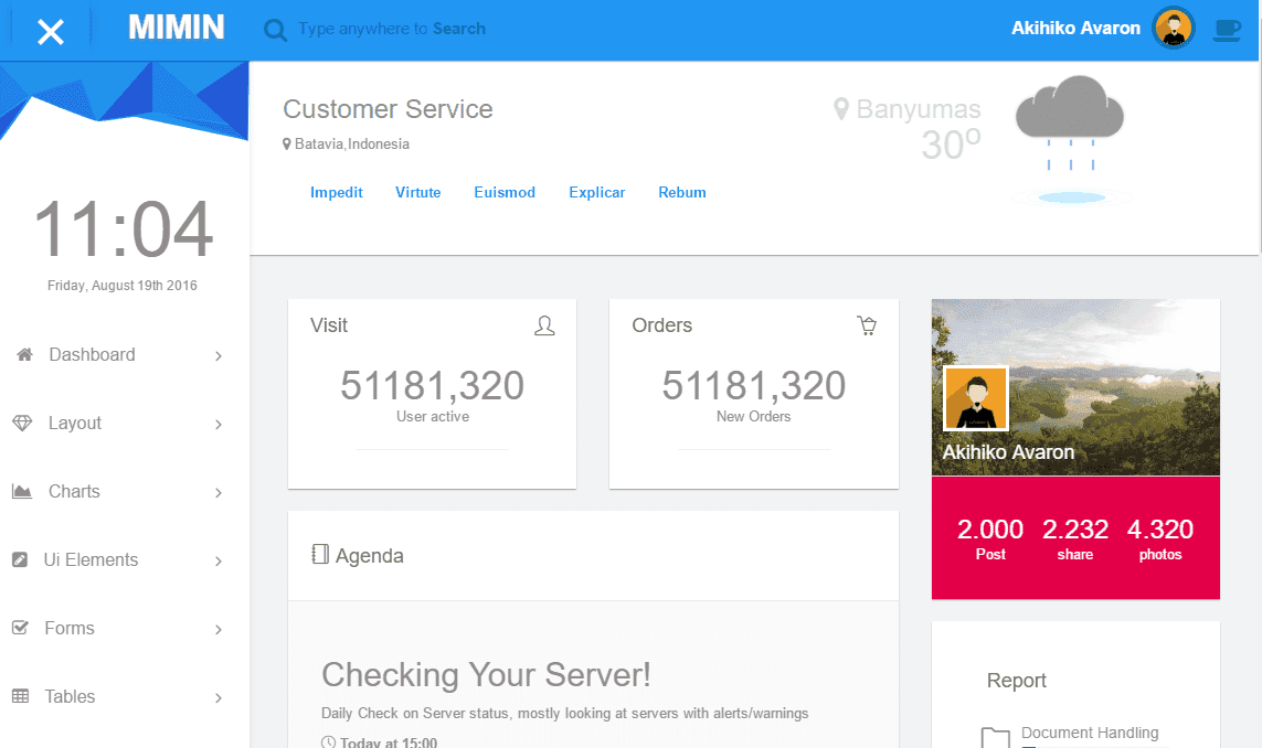 20+最佳免费Bootstrap管理模板集锦12