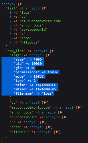 列出目录phpseclib Symfony 3
