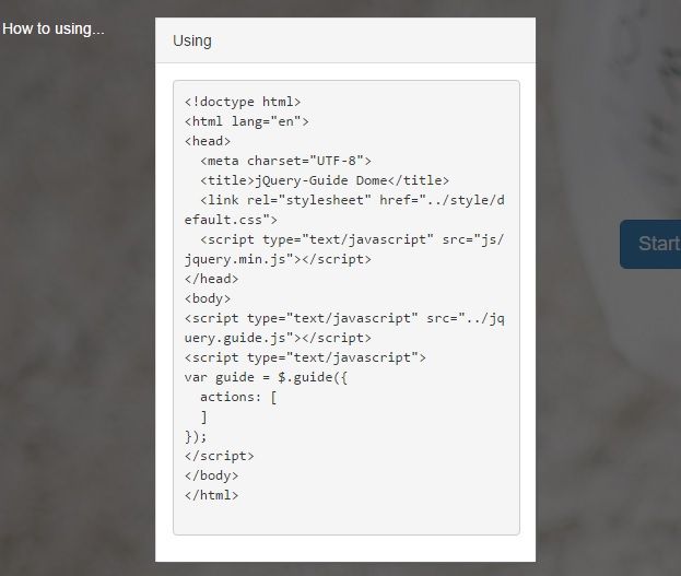 jQuery Guide插件演示