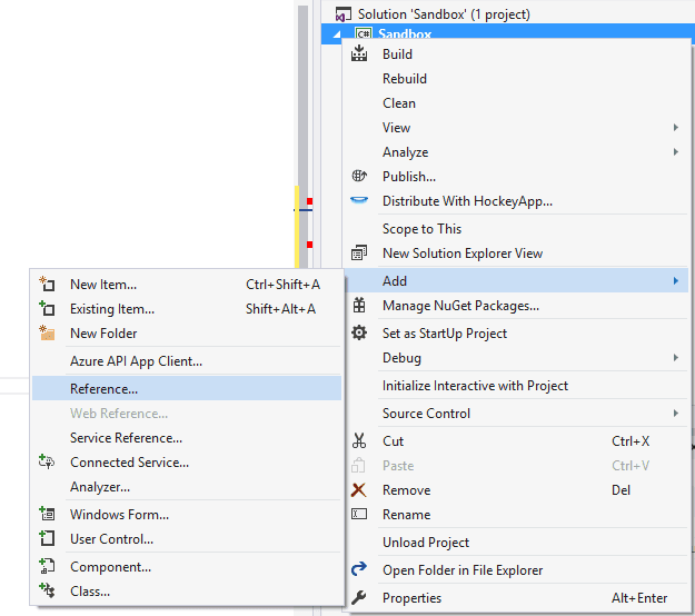 为你的项目添加参考