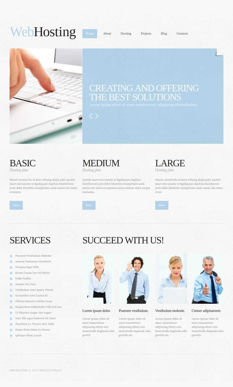 Hosting Responsive高级Joomla模板