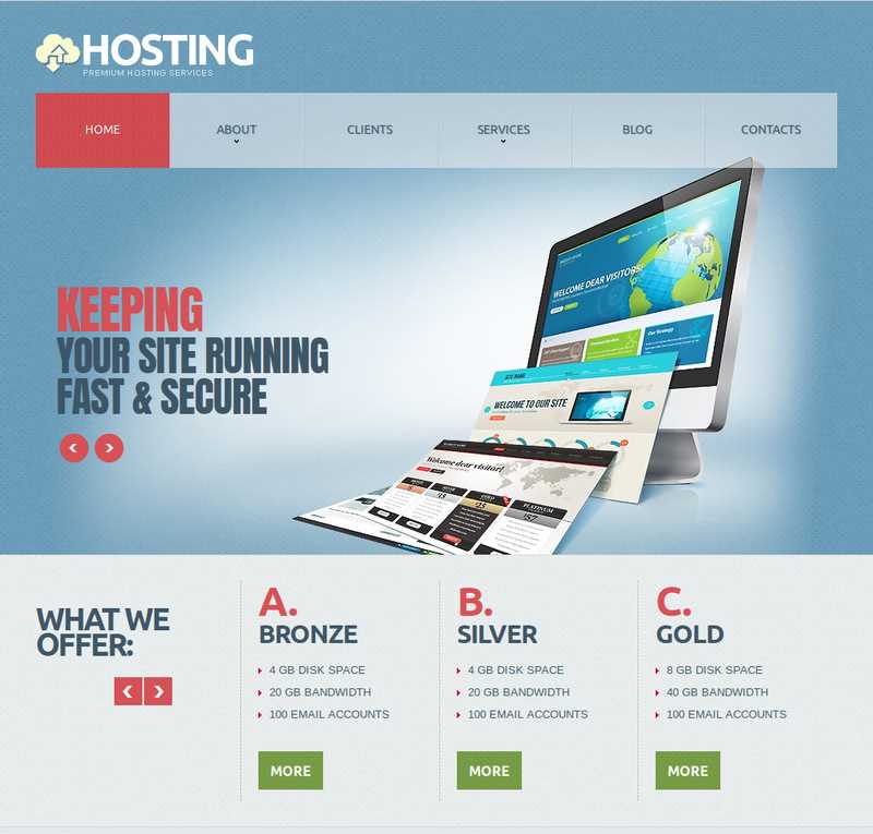 Hosting Premium高级托管模板Joomla模板