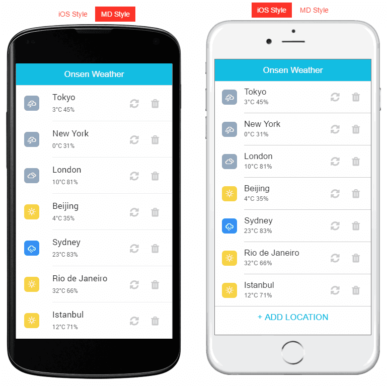 Onsen UI移动UI框架