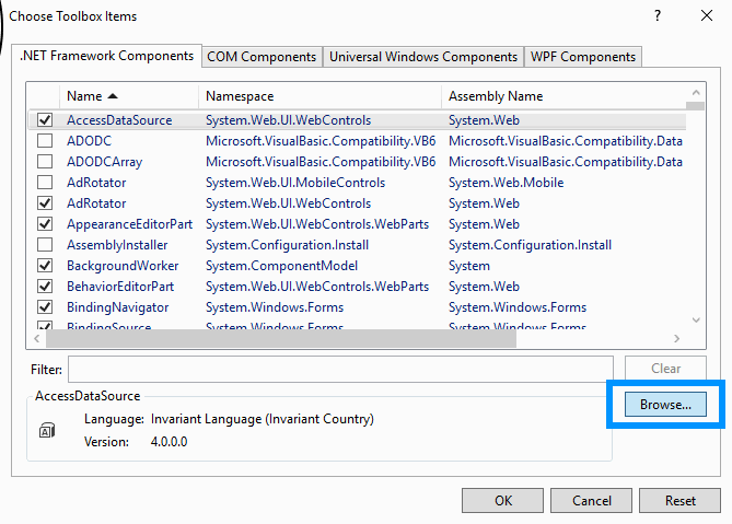 WinForms MetroFramework选择组件