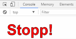 控制台Facebook Stop