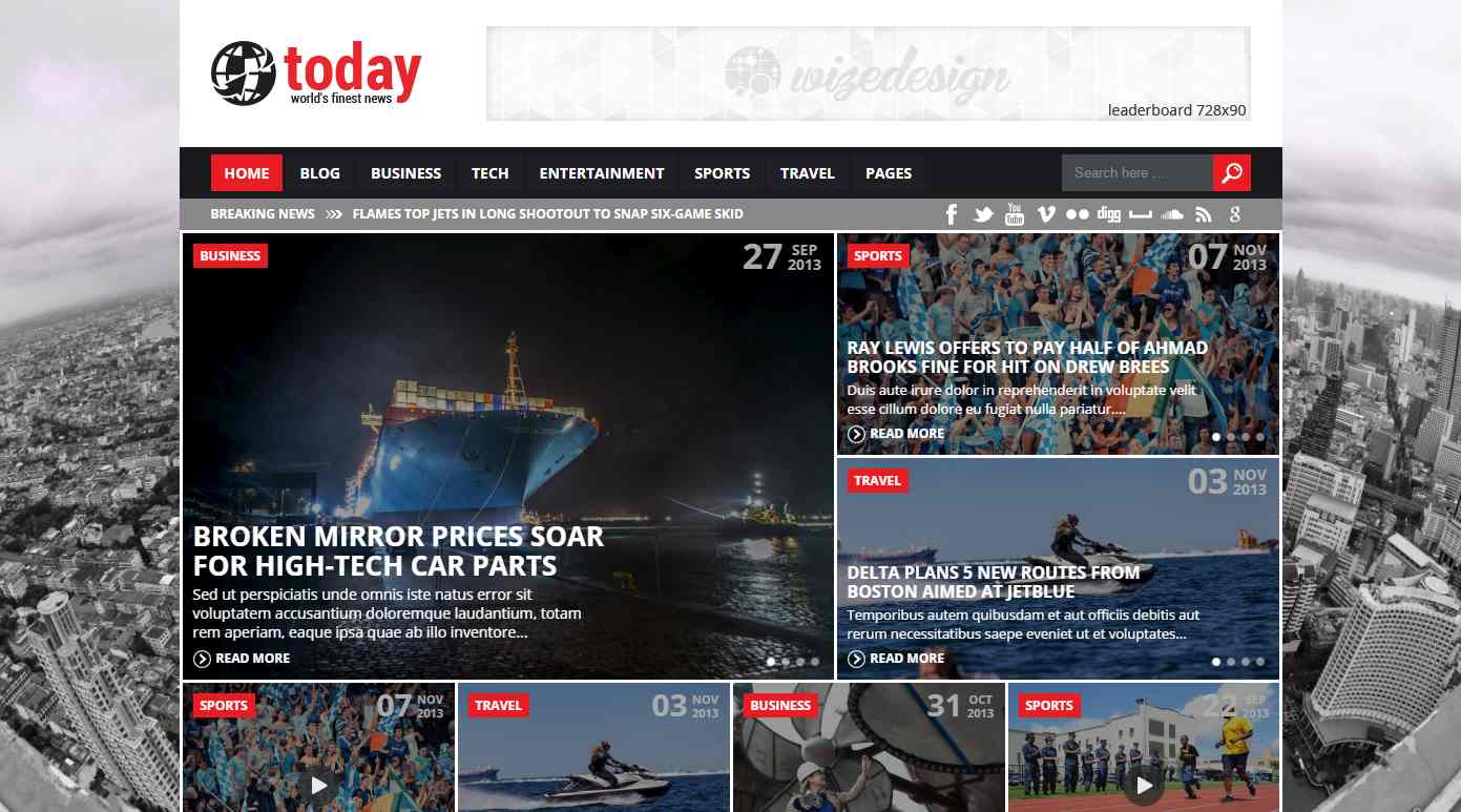 Today高级WordPress主题