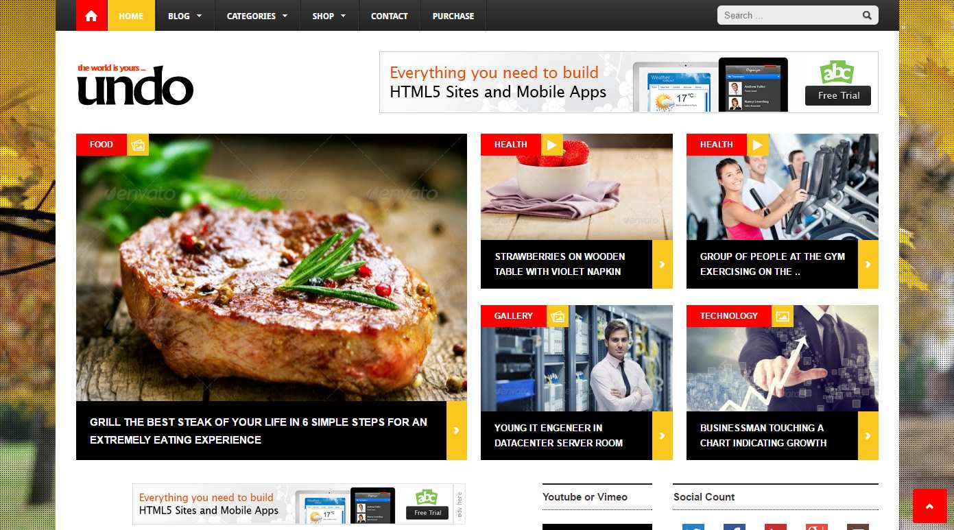 Undo高级模板WordPress
