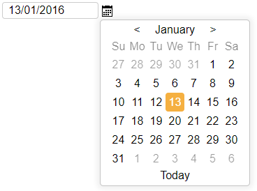 React Input Calendar