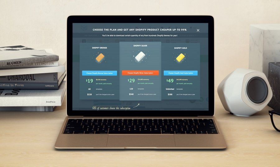 具有灵活订阅计划的Shopify成员资格–如何在Shopify主题上节省99％