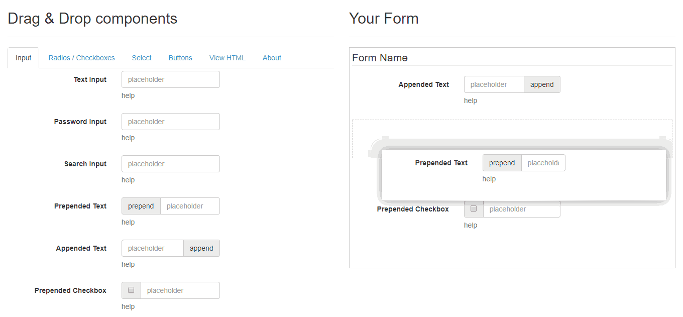 Bootstrap Form Builder 2和3