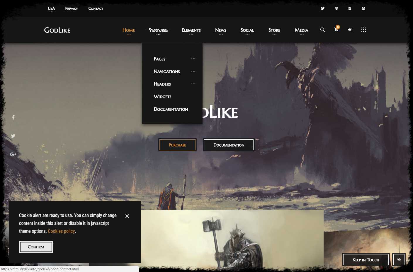 GodLike高级HTML游戏模板