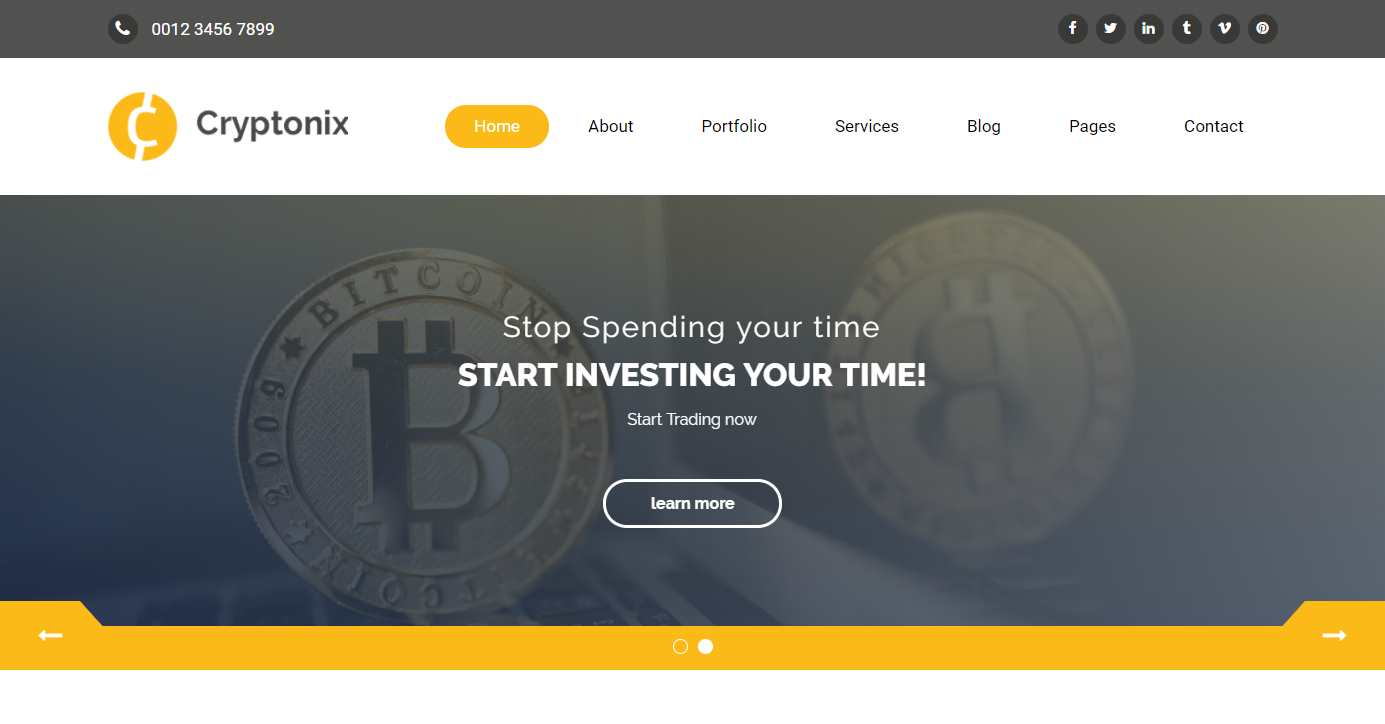 Cryptonix高级HTML模板