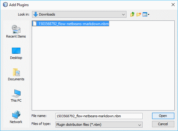 Netbeans Markdown插件