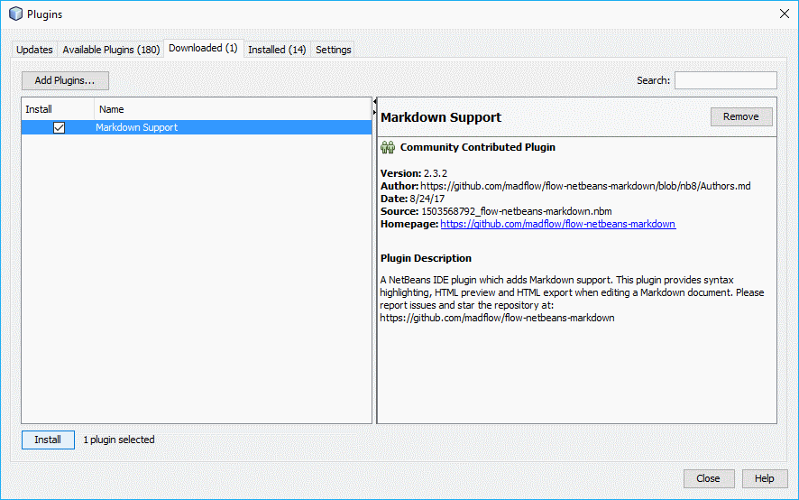 安装插件Netbeans