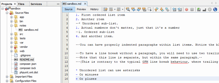 Netbeans Markdown支持