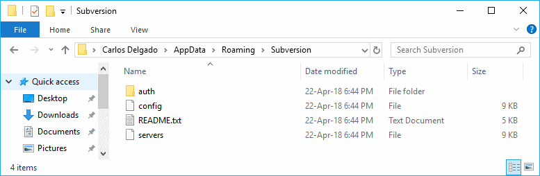 验证Subversion目录