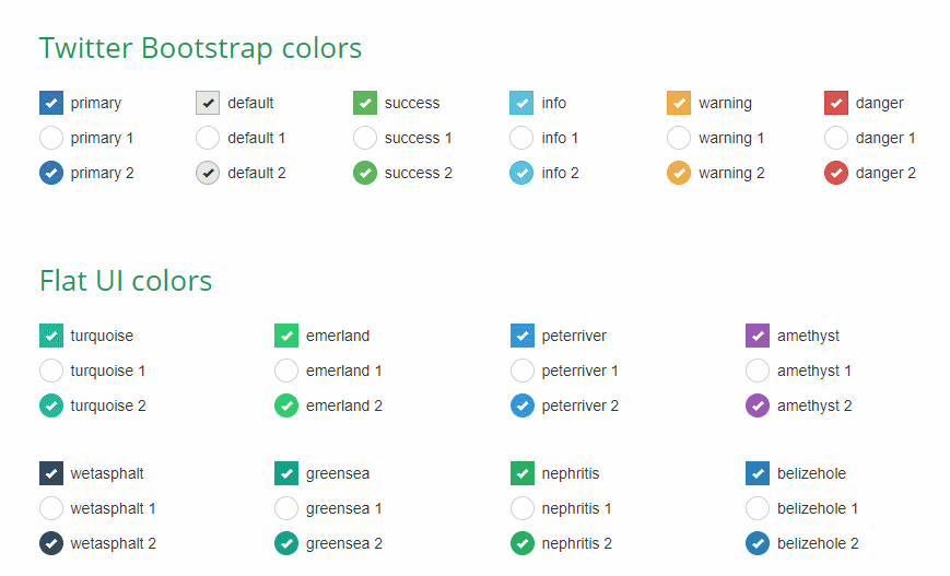 iCheck Bootstrap CSS