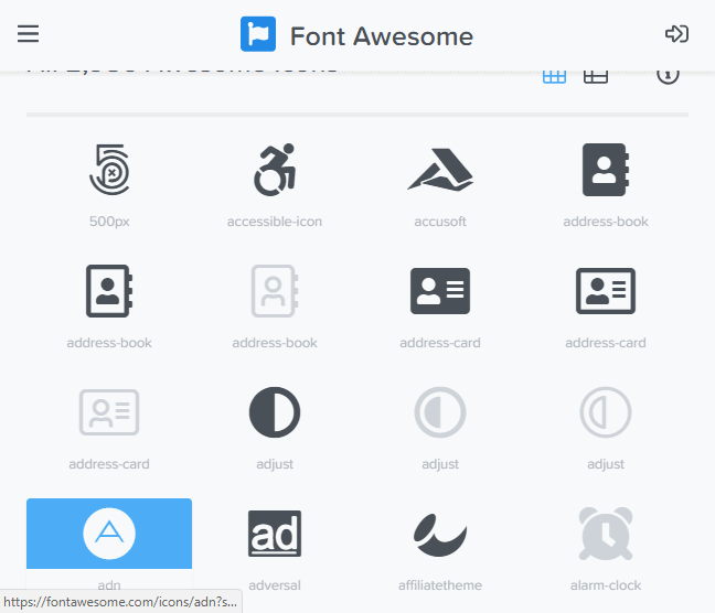 Font Awesome