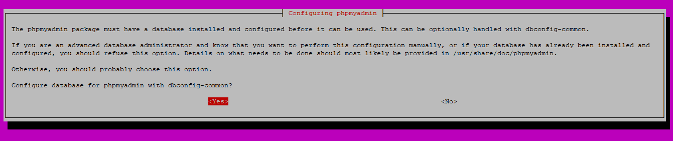 从头开始配置PHPMyAdmin