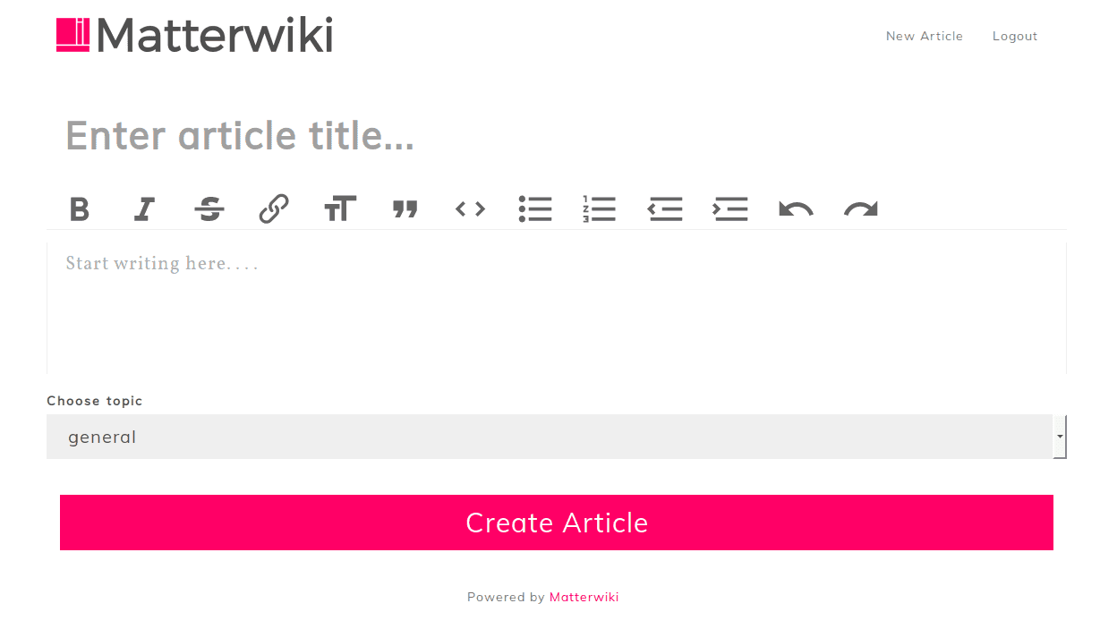 Matterwiki