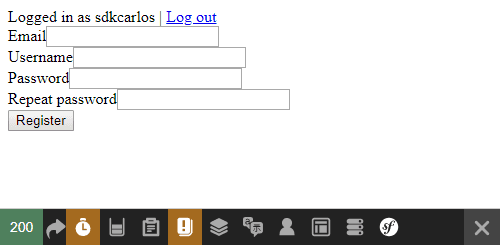 注册页面FOSUserBundle