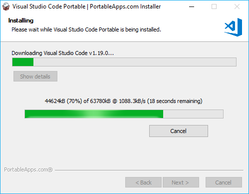 Visual Studio Code便携式下载器