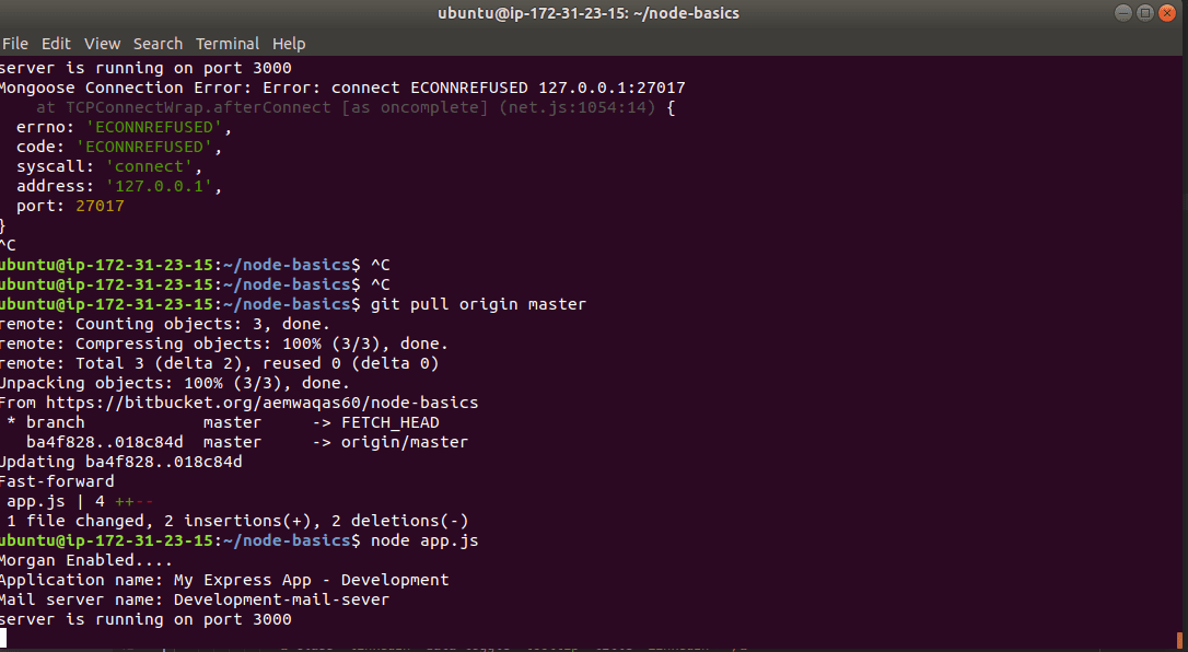 AWS EC2运行Node.js应用
