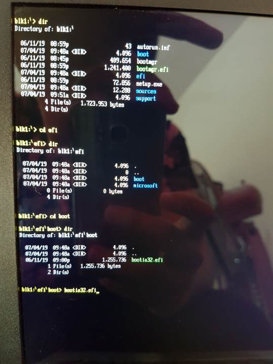 Windows Installer EFI Shell