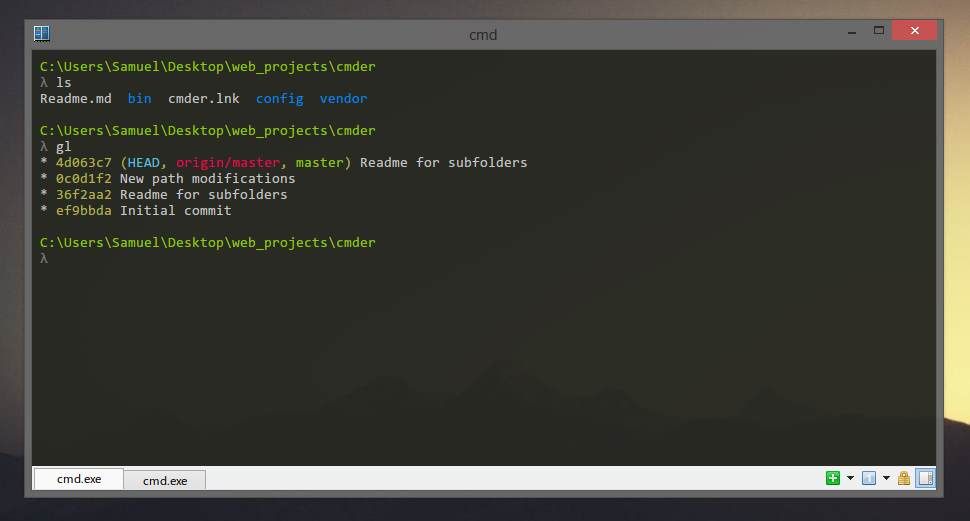CMDER Windows终端