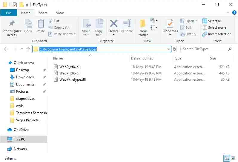 Paint.NET在文件类型上提取WebP插件
