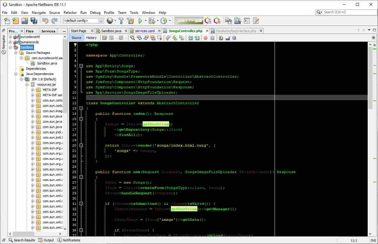 城市之光黑暗主题NetBeans