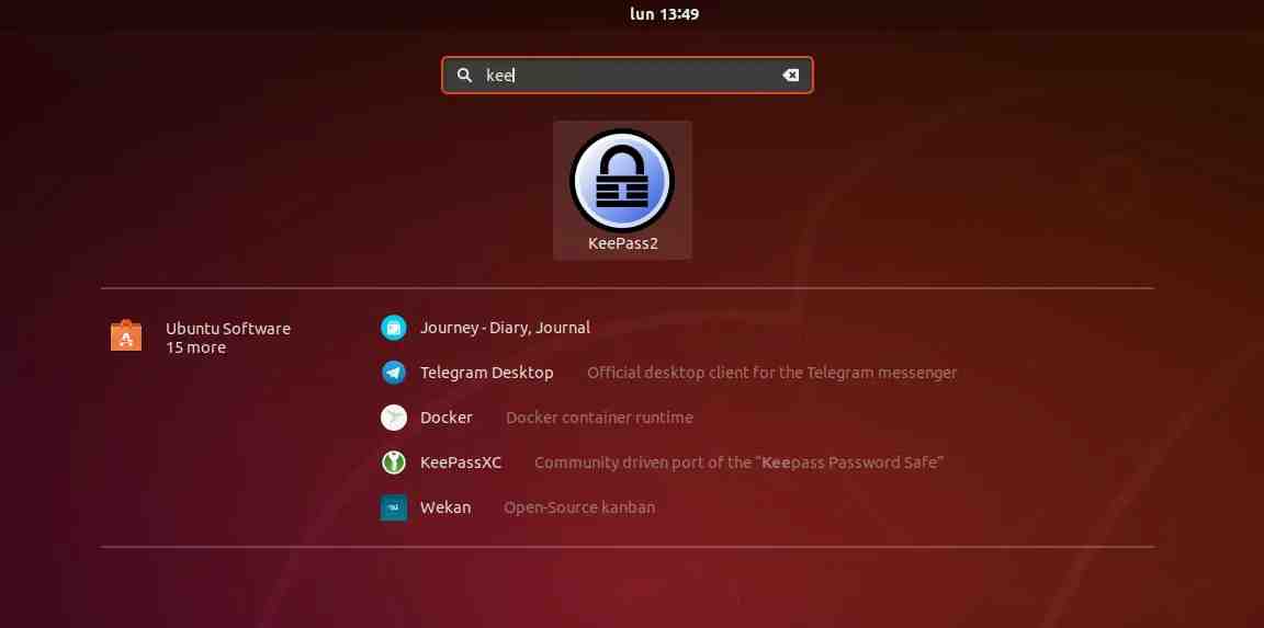 KeePass2安装在Ubuntu 18.04上