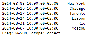 Python Pandas Series.truncate（）1