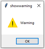 Python Tkinter – MessageBox小部件2