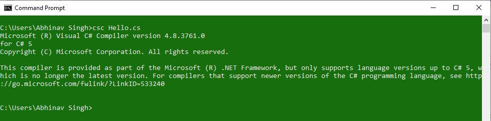 CSharp-命令提示符-03