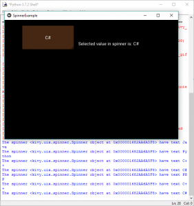 Python Kivy中的微调小部件4