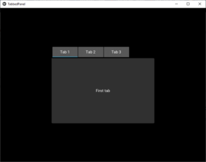 Python Kivy中的选项卡式面板1