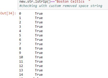 Python Pandas Series.str.strip()、lstrip（）和rstrip（）4