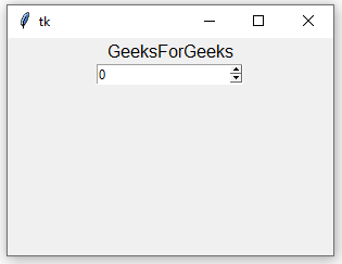 Python Tkinter – SpinBox1