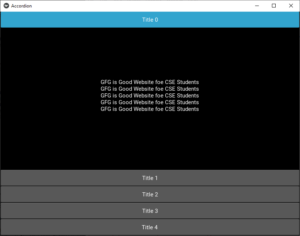 Python Kivy中的Accordion（手风琴）用法示例2