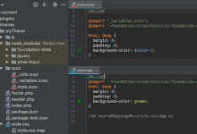 用于SCSS的PhpStorm File Watcher无法编译node_modules-srcmini
