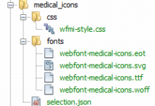 如何在CSS中使用超赞的字体如医学图标-srcmini