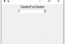 Python Tkinter–SpinBox用法示例-srcmini