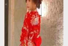 秀人网超人气女神王馨瑶最新定制《大红色和服》-srcmini