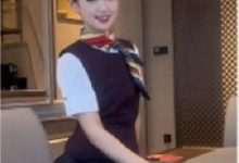 秀人网天生丽质极品嫩模（唐安琪）表演最美国航空姐优雅大气完全不输真正空姐[1V556M]-srcmini